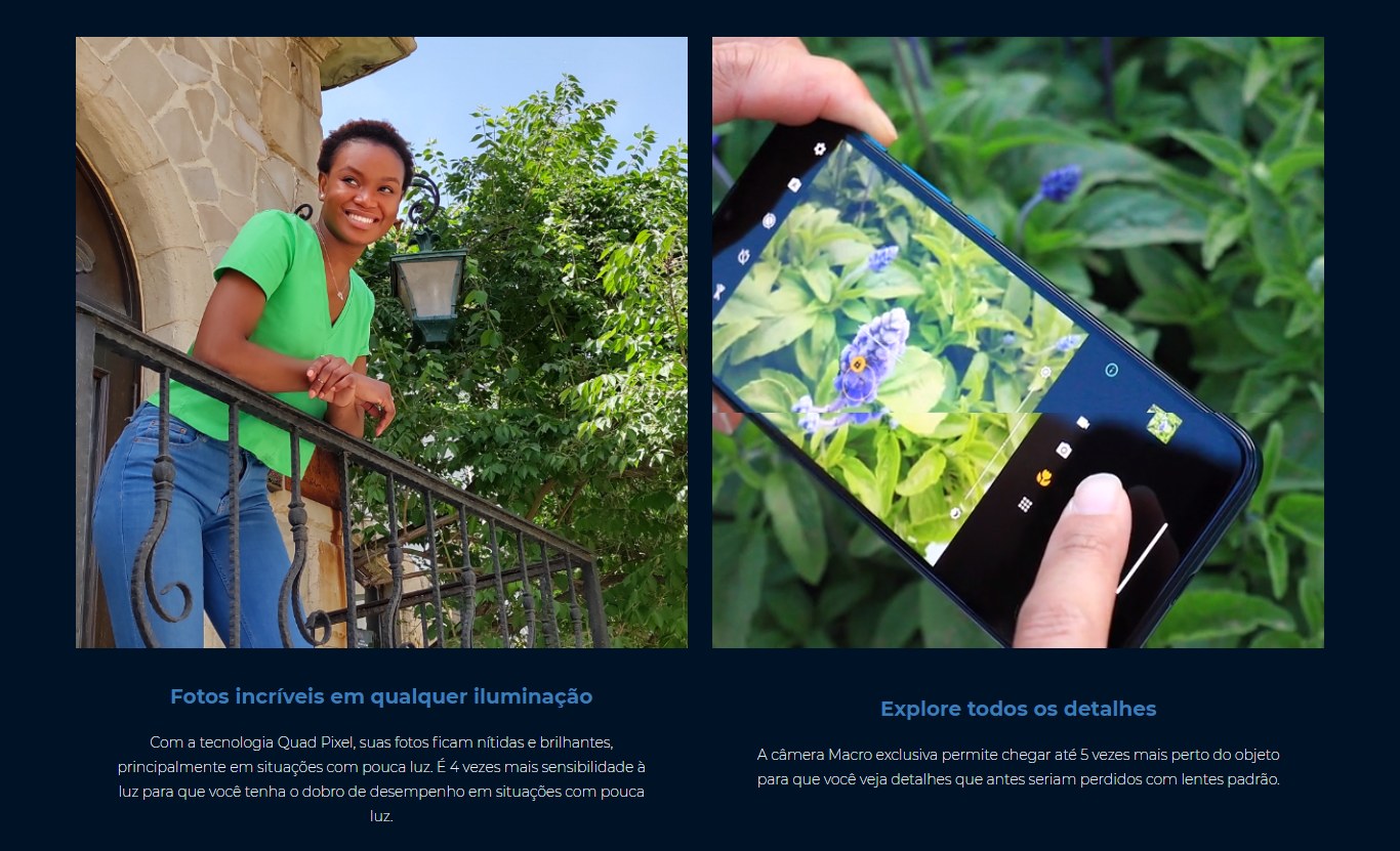 Smartphone Motorola One Fusion 64GB Dual Chip Câmera 48MP + 8 MP + 5 MP + 2 MP Tela 6,5